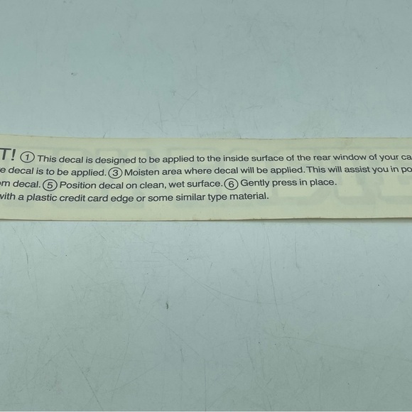 Eastern Airlines Vintage WINDOW DECAL Sticker “Fly Eastern” Blue White 13.5” - Picture 5 of 7